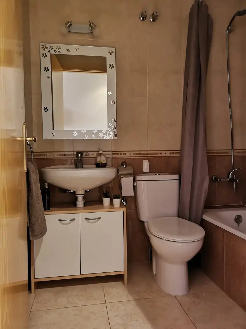 Bany de Apartament de lloguer en Peñíscola / Peníscola amb Aire condicionat, Calefacció i Terrassa