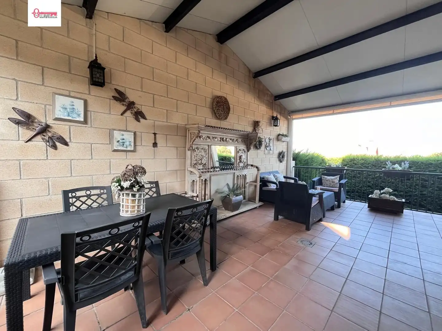 Terraza de Casa adosada en venta en Cardeñajimeno con Calefacción, Jardín privado y Parquet