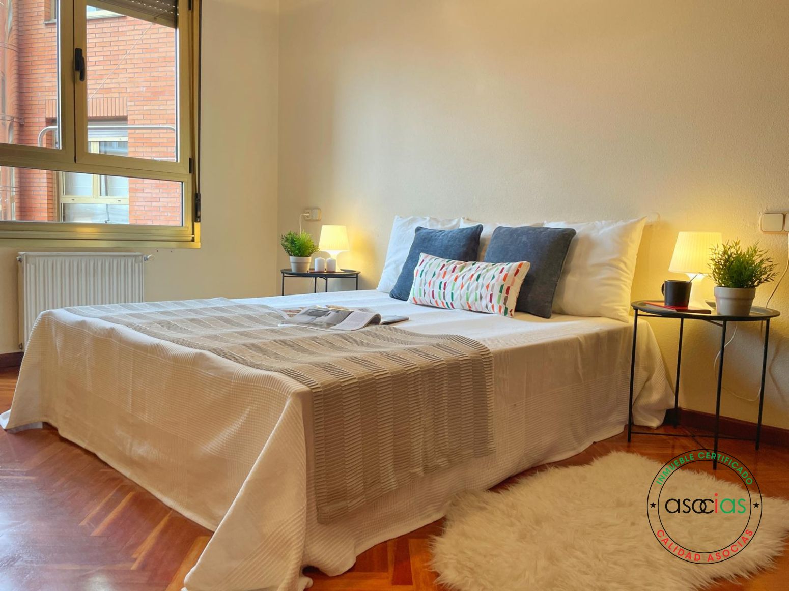 Bedroom of Flat for sale in Gijón   with Heating, Parquet flooring and Storage room