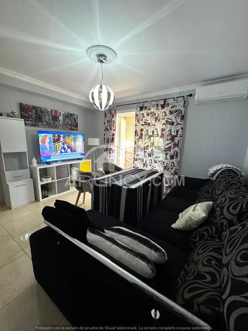Sala de estar de Piso de alquiler en Alcalá de Guadaira con Aire acondicionado, Terraza y Amueblado
