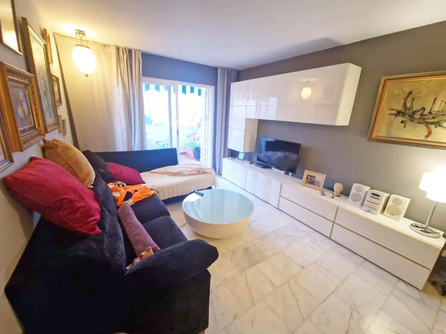 Living room of Flat for sale in Rincón de la Victoria  with Air Conditioner, Heating and Private garden