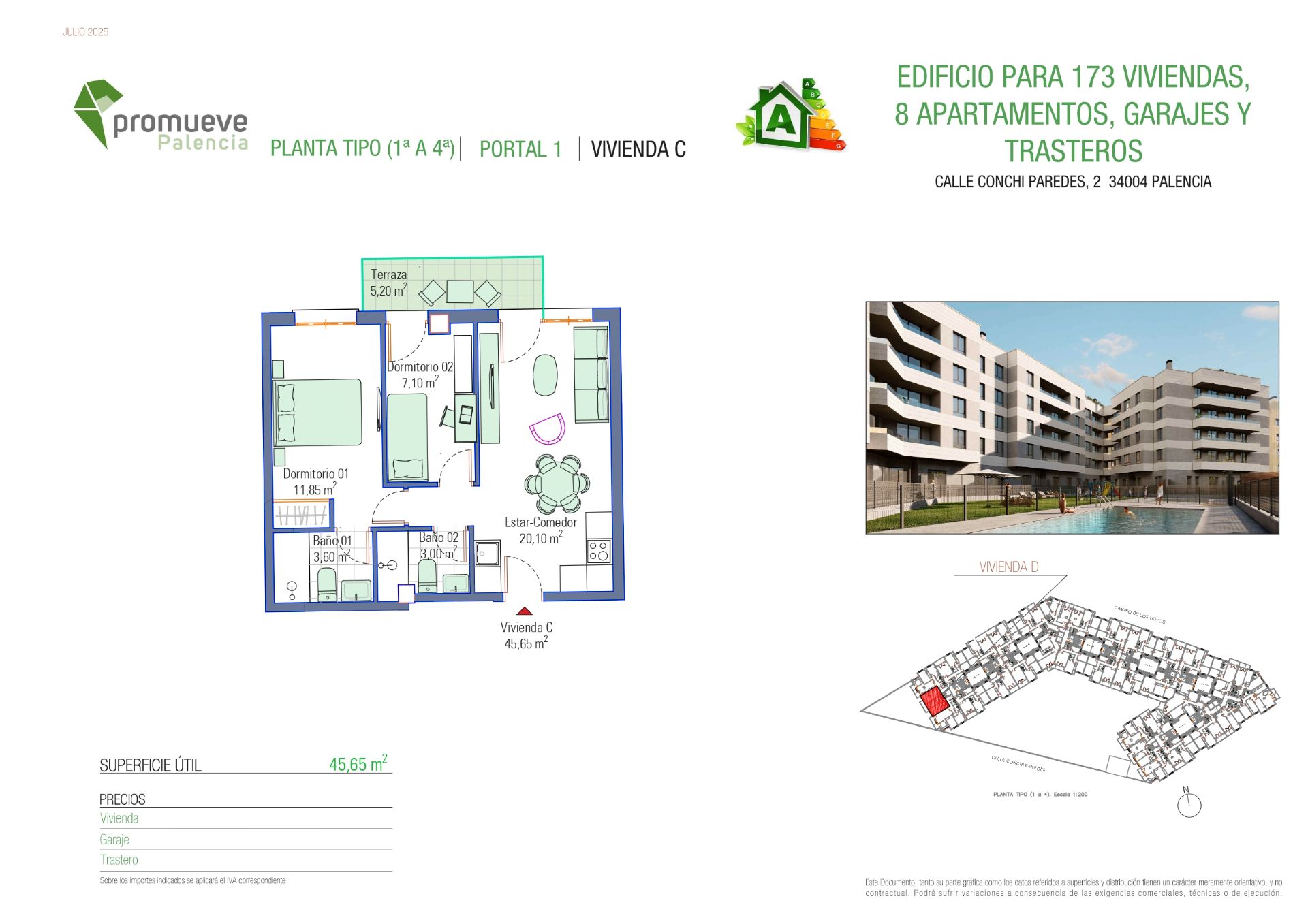 Apartament en venda en Palencia Capital amb Terrassa, Traster i Piscina comunitària