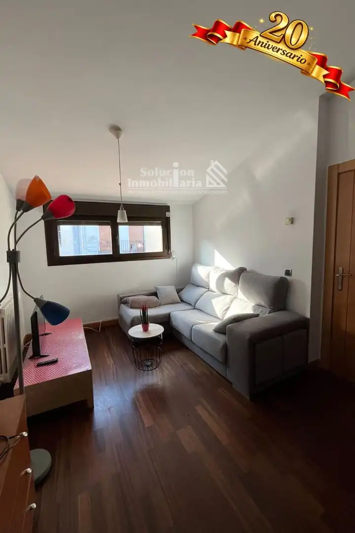 Living room of Flat for rent in Salamanca  with Heating, Parquet flooring and Furnished