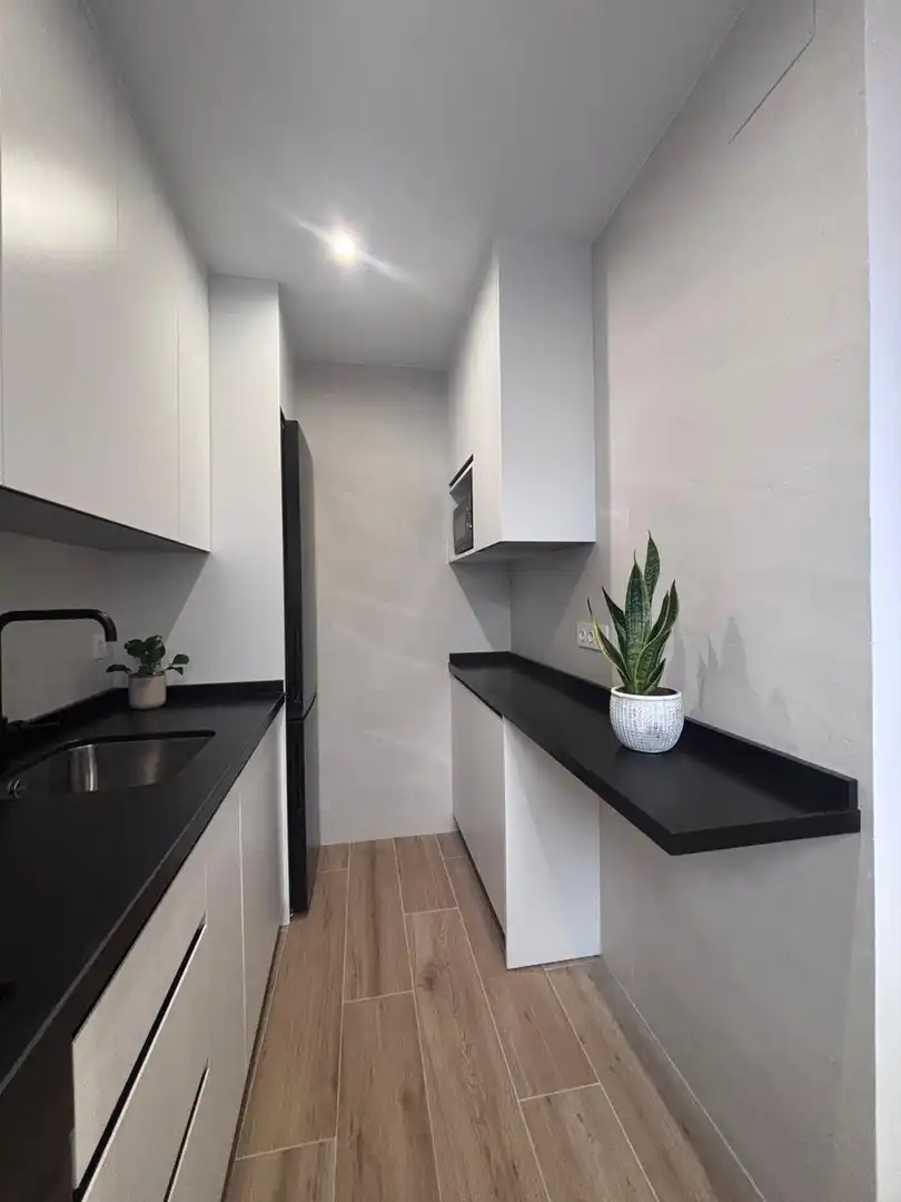 Kitchen of Flat for rent in Granada  with Air Conditioner, Furnished and Balcony