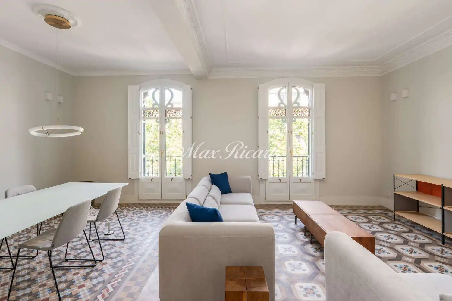 Living room of Flat for rent in Barcelona  with Air Conditioner, Heating and Storage room