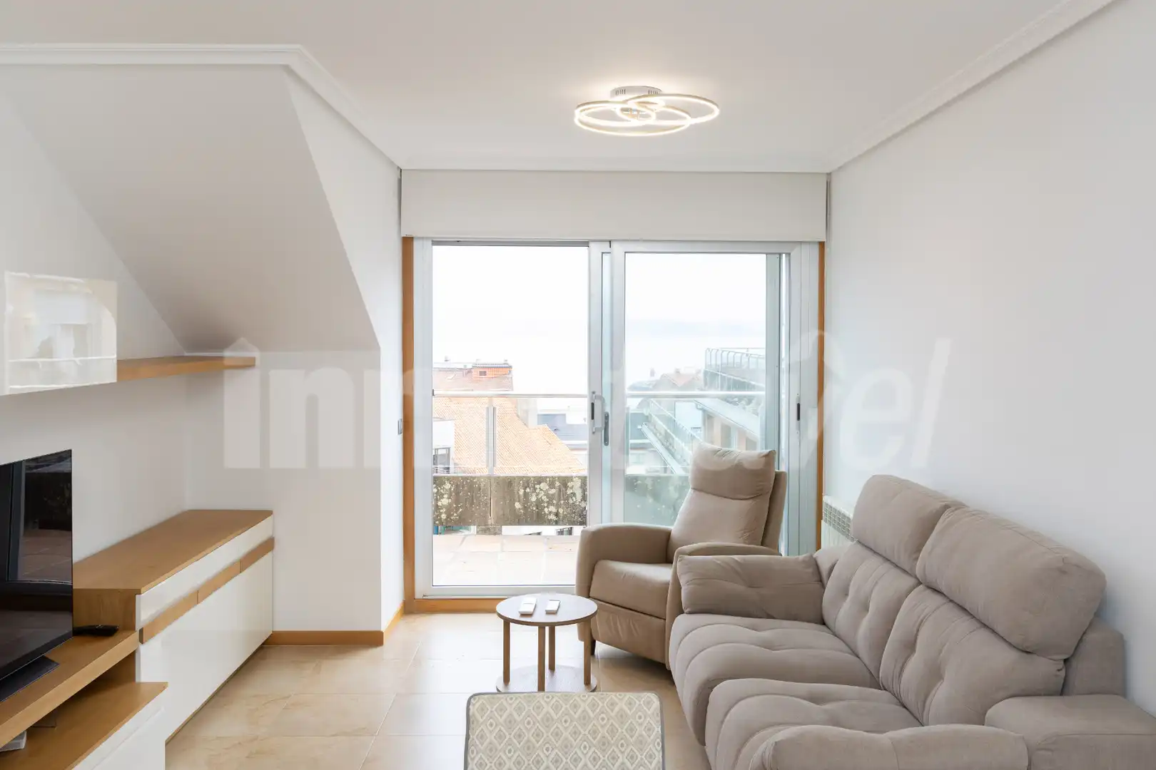 Living room of Attic for sale in Sanxenxo  with Air Conditioner, Heating and Terrace