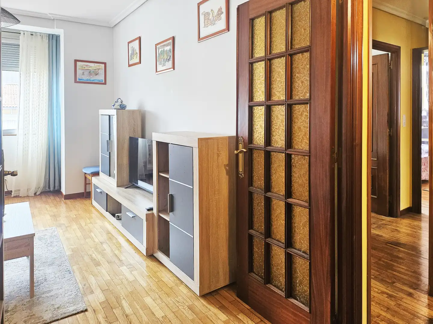 Living room of Flat for rent in A Coruña Capital   with Heating, Furnished and Oven