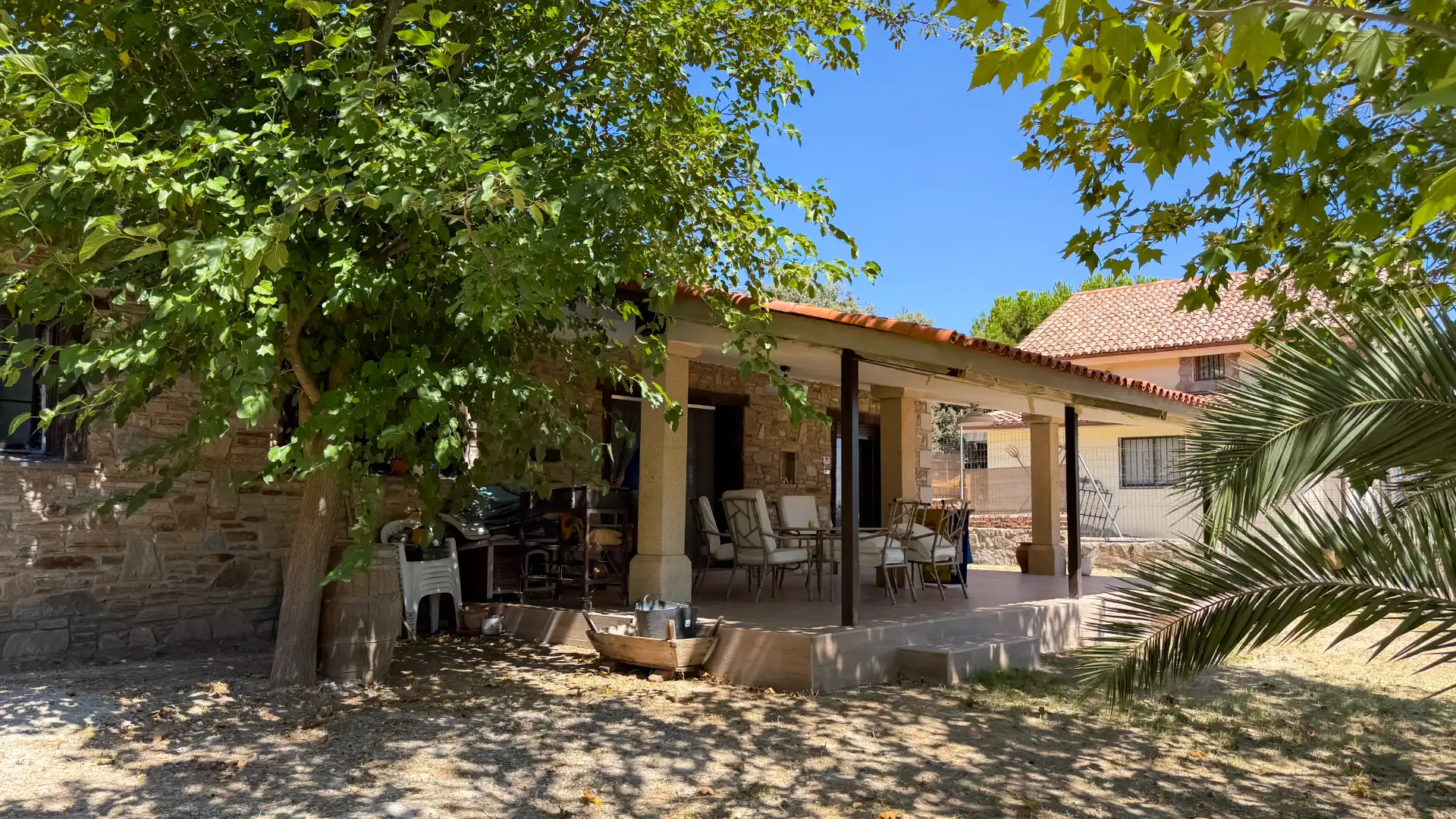 Terrassa de Casa o xalet en venda en Galapagar amb Aire condicionat, Jardí privat i Forn