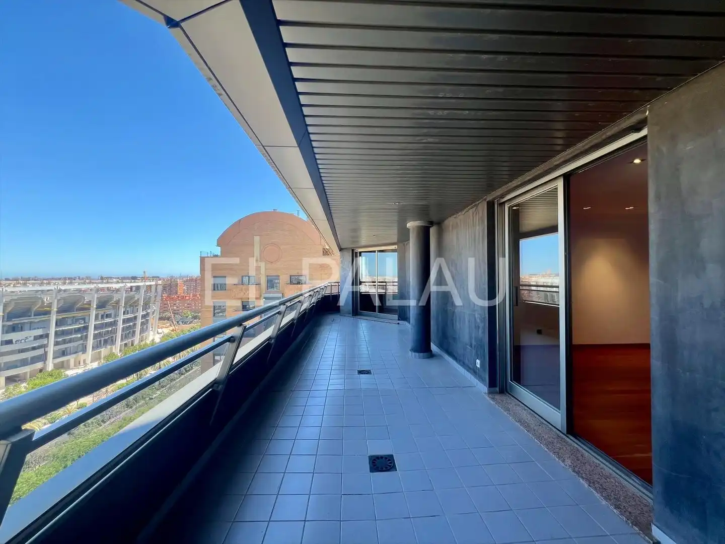 Terraza de Piso de alquiler en Valencia con Aire acondicionado, Calefacción y Parquet