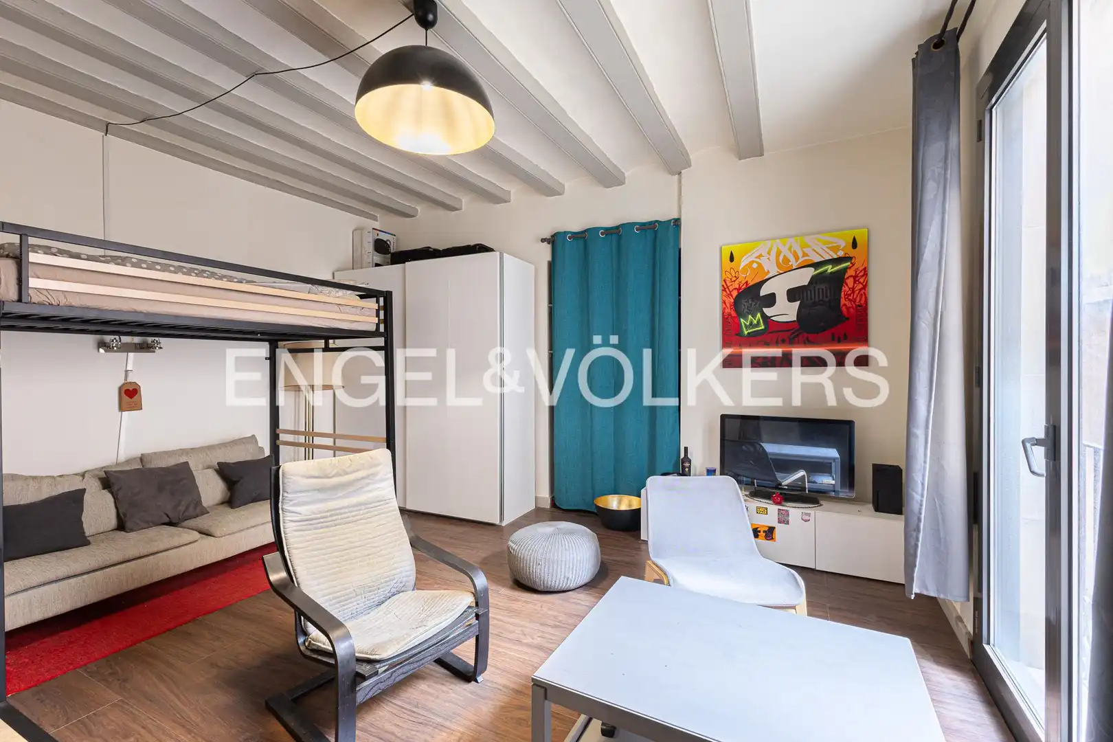 Sala de estar de Piso en venta en Barcelona con Aire acondicionado, Calefacción y Balcón