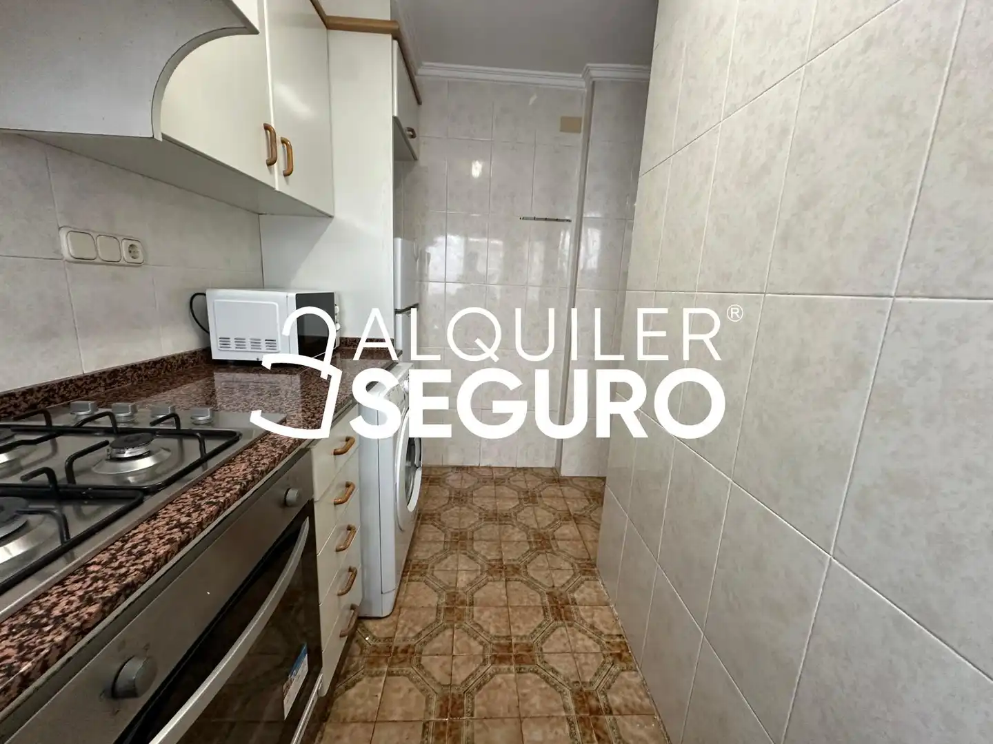 Kitchen of Flat for rent in Mislata  with Air Conditioner, Terrace and Furnished