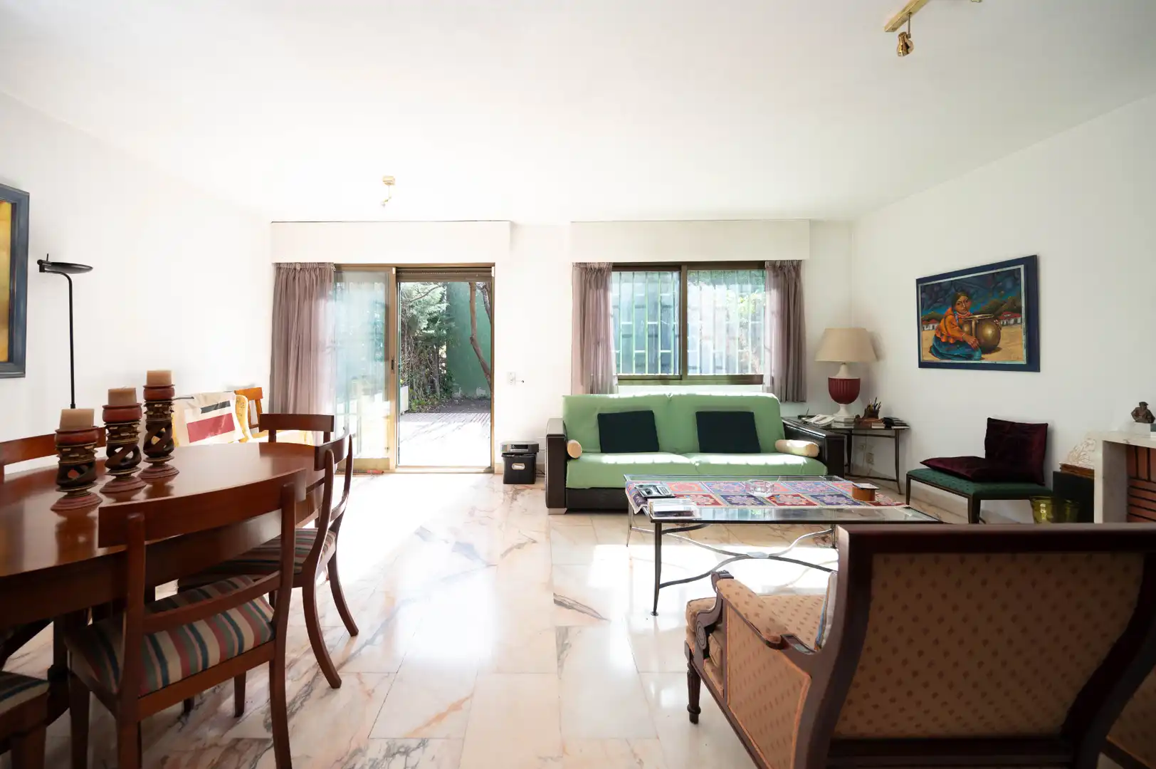 Sala de estar de Casa adosada en venta en Madrid con Jardín privado
