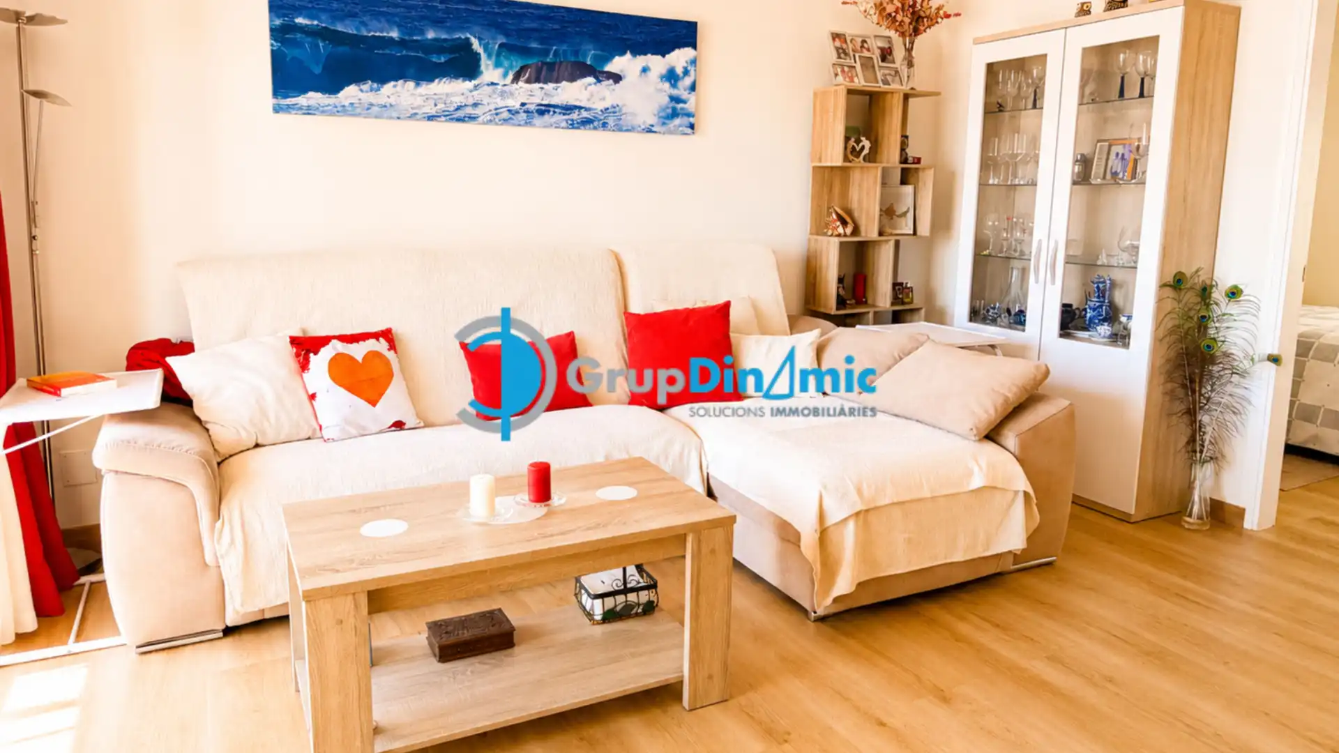 Sala d'estar de Pis en venda en Palamós amb Aire condicionat, Parquet i Terrassa