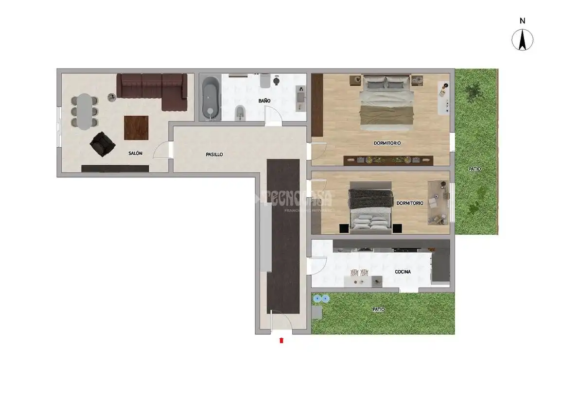Wohnung zum Verkauf in Toledo mit Klimaanlage, Heizung und Terrasse