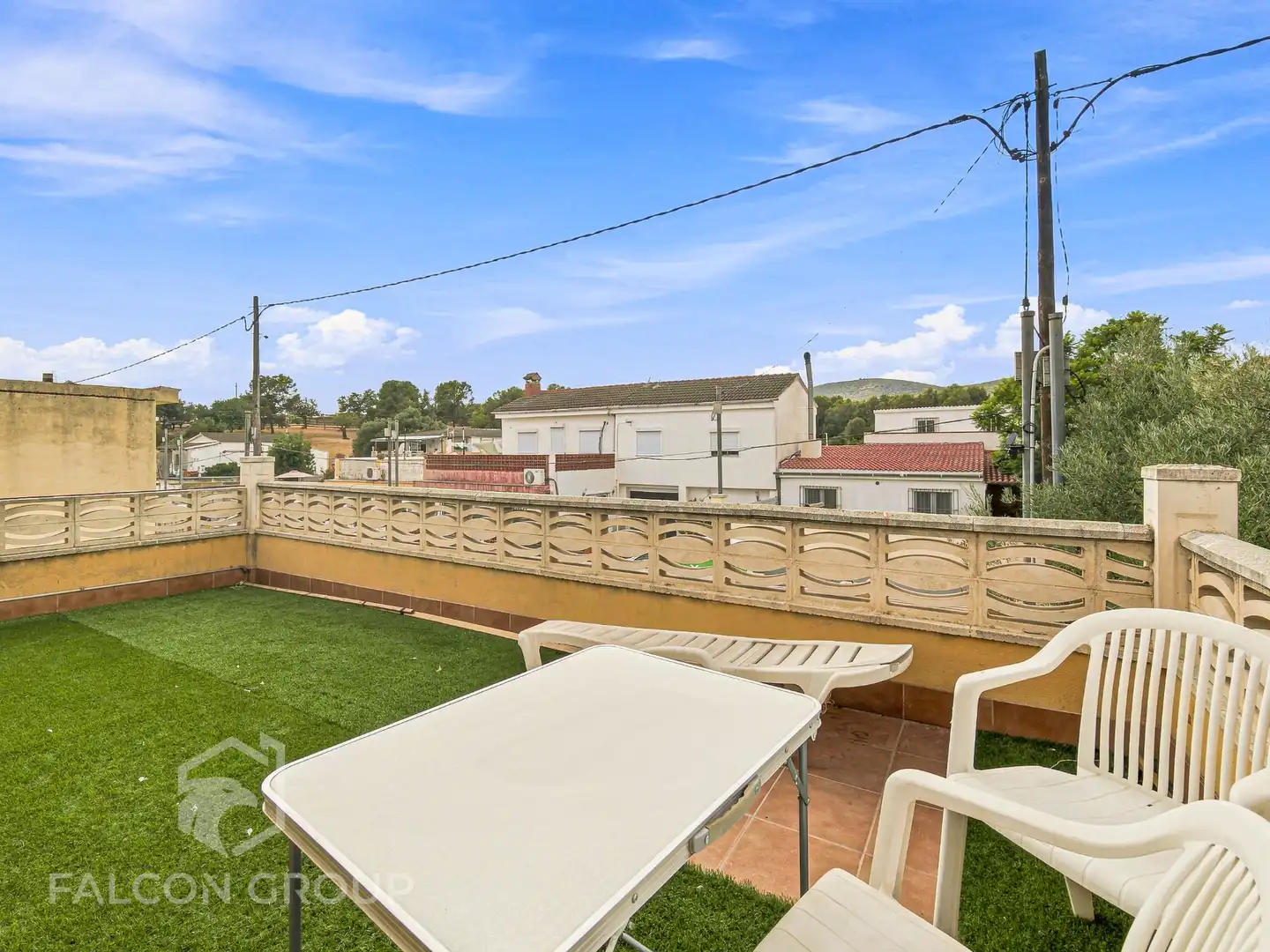 Terraza de Finca rústica en venta en Vilanova i la Geltrú con Aire acondicionado, Calefacción y Jardín privado