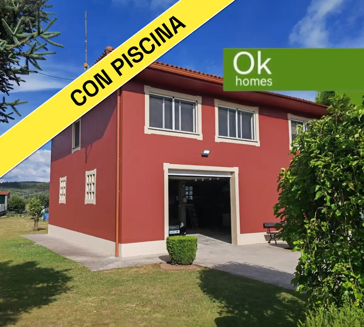 Vista exterior de Casa o xalet en venda en Boimorto amb Calefacció, Jardí privat i Parquet