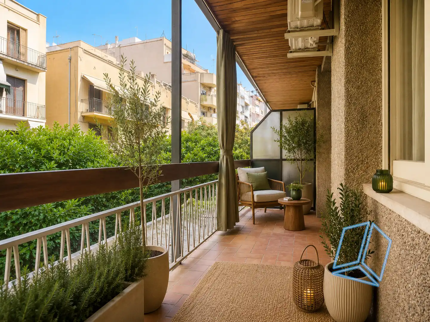 Terraza de Piso en venta en L'Hospitalet de Llobregat con Balcón