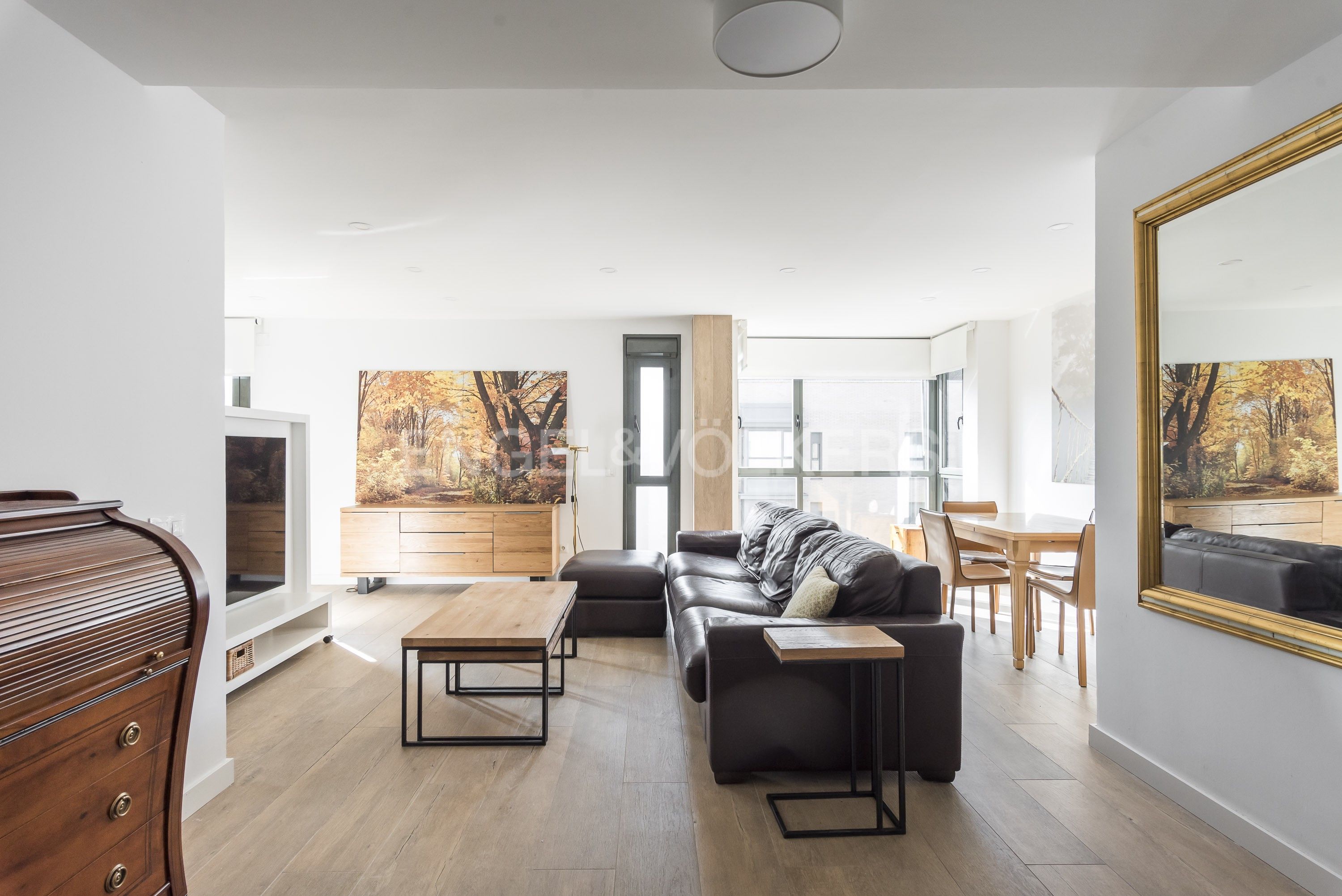 Living room of Attic to rent in  Madrid Capital  with Air Conditioner, Heating and Terrace