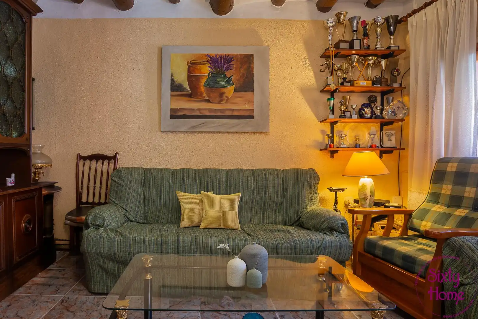 Living room of Houses for sale in Andorra (Teruel)  with Storage room, Furnished and Balcony