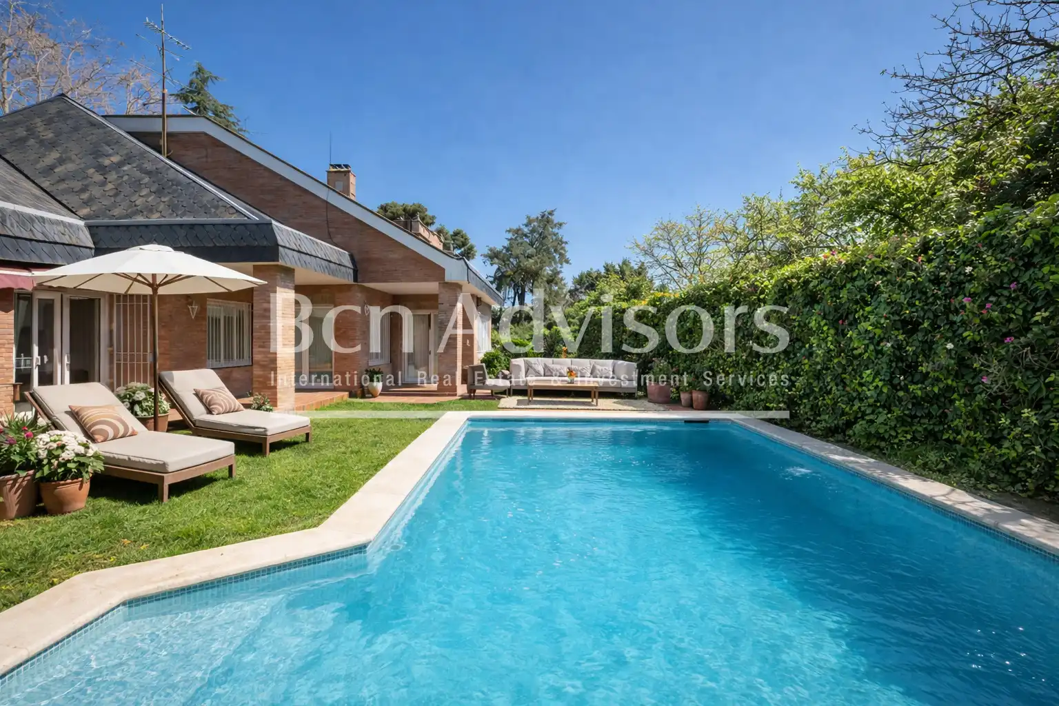 Jardín de Casa o chalet de alquiler en Barcelona con Aire acondicionado, Calefacción y Jardín privado