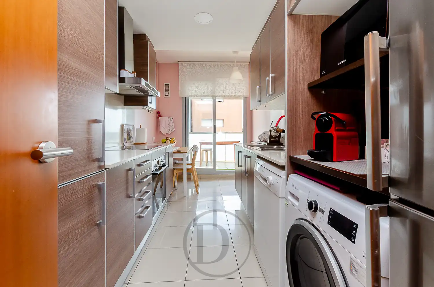 Küche von Wohnung zum Verkauf in Esplugues de Llobregat mit Klimaanlage, Terrasse und Balkon