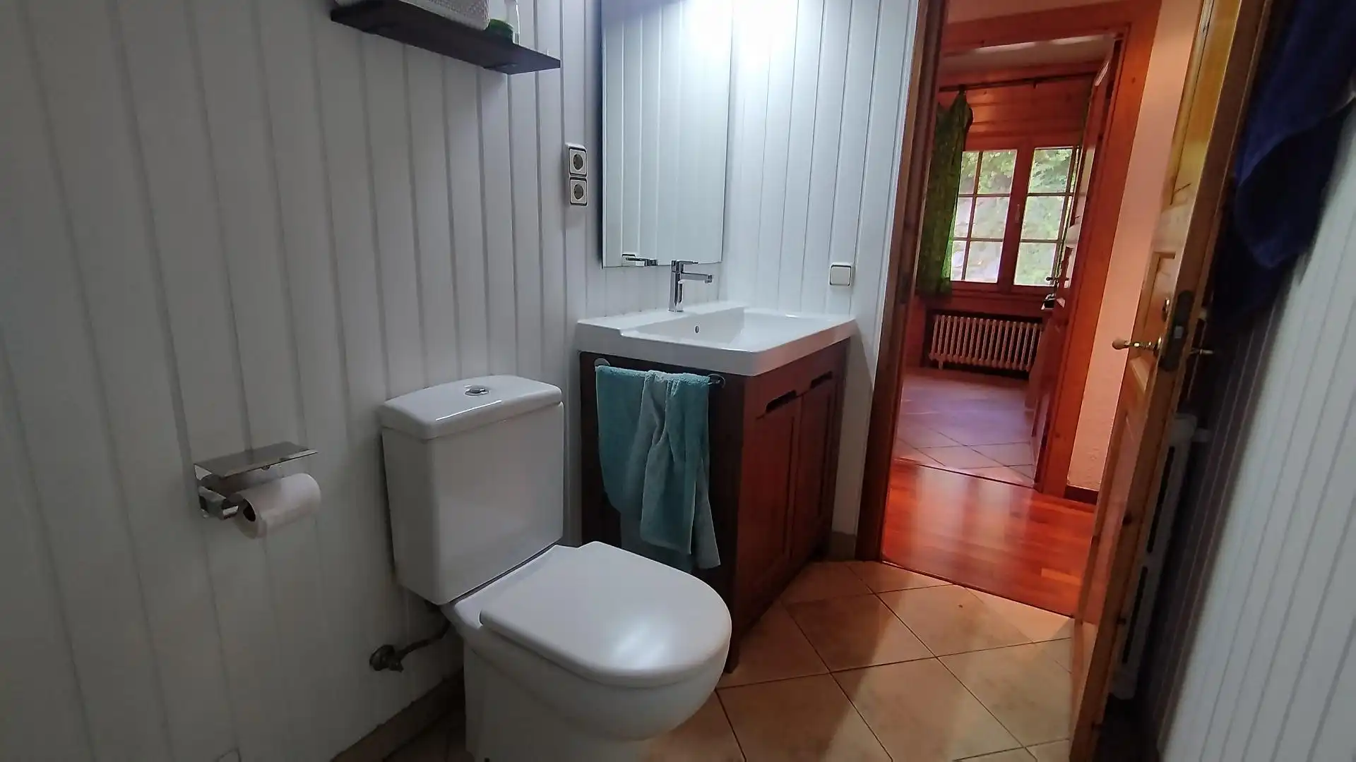 Badezimmer von Haus oder Chalet zum Verkauf in Sant Pere de Vilamajor mit Klimaanlage, Heizung und Privatgarten