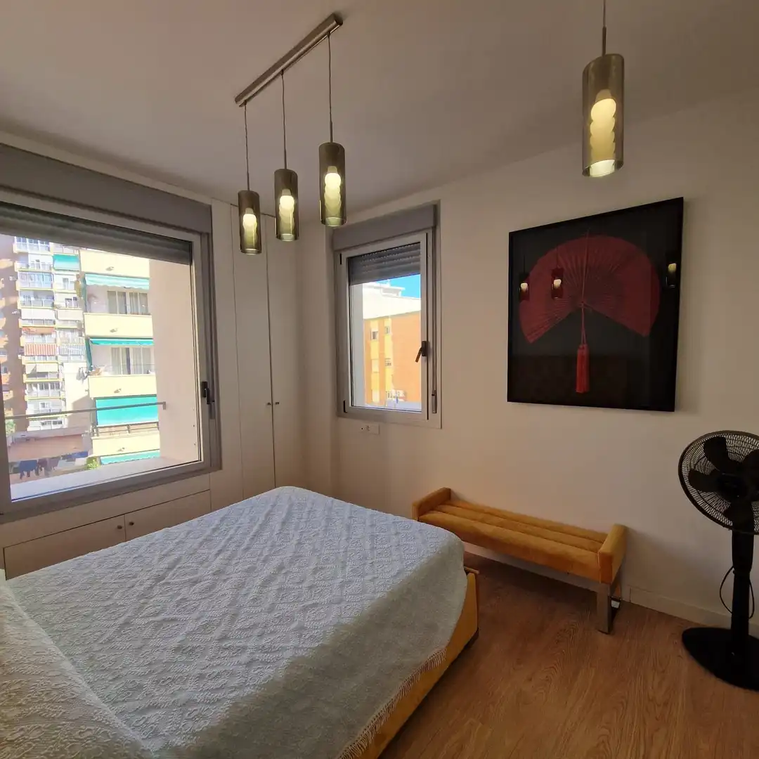 Bedroom of Flat for sale in Málaga  with Air Conditioner, Storage room and Furnished
