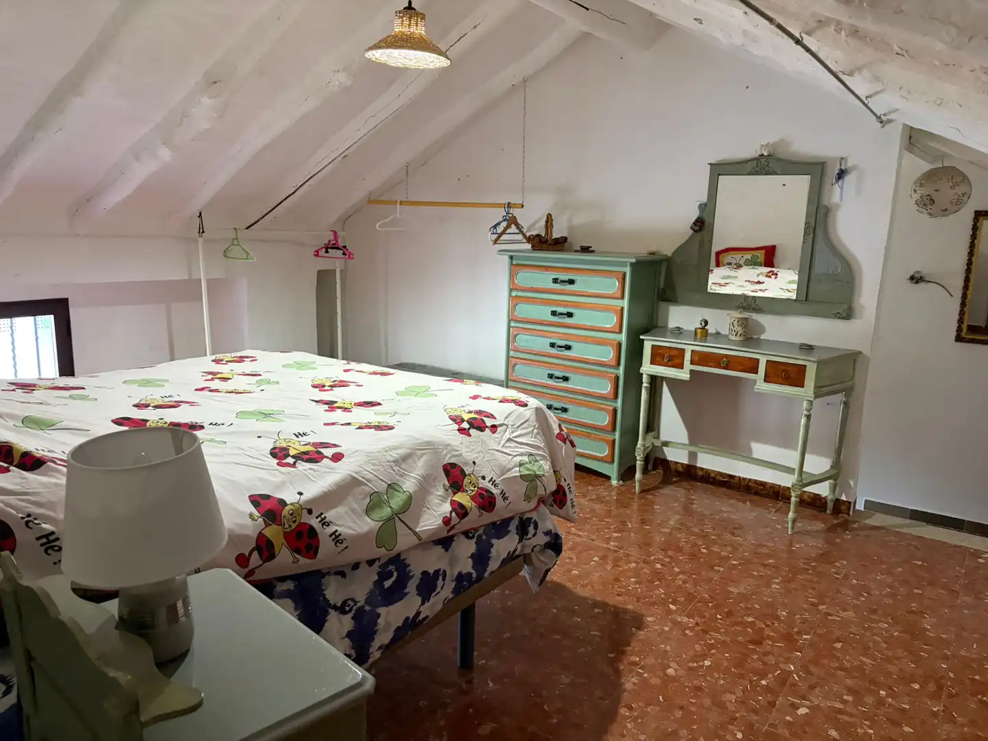 Schlafzimmer von Country house zur Miete in Rute mit Privatgarten, Schwimmbad und Möbliert