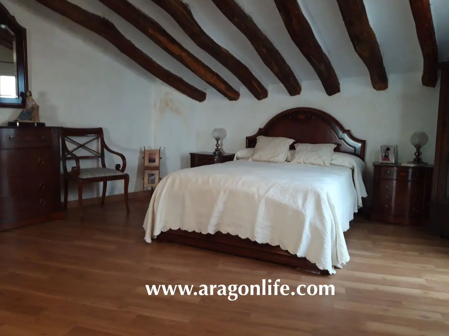 Habitación de Casa o chalet en venta en Caspe con Aire acondicionado, Parquet y Amueblado