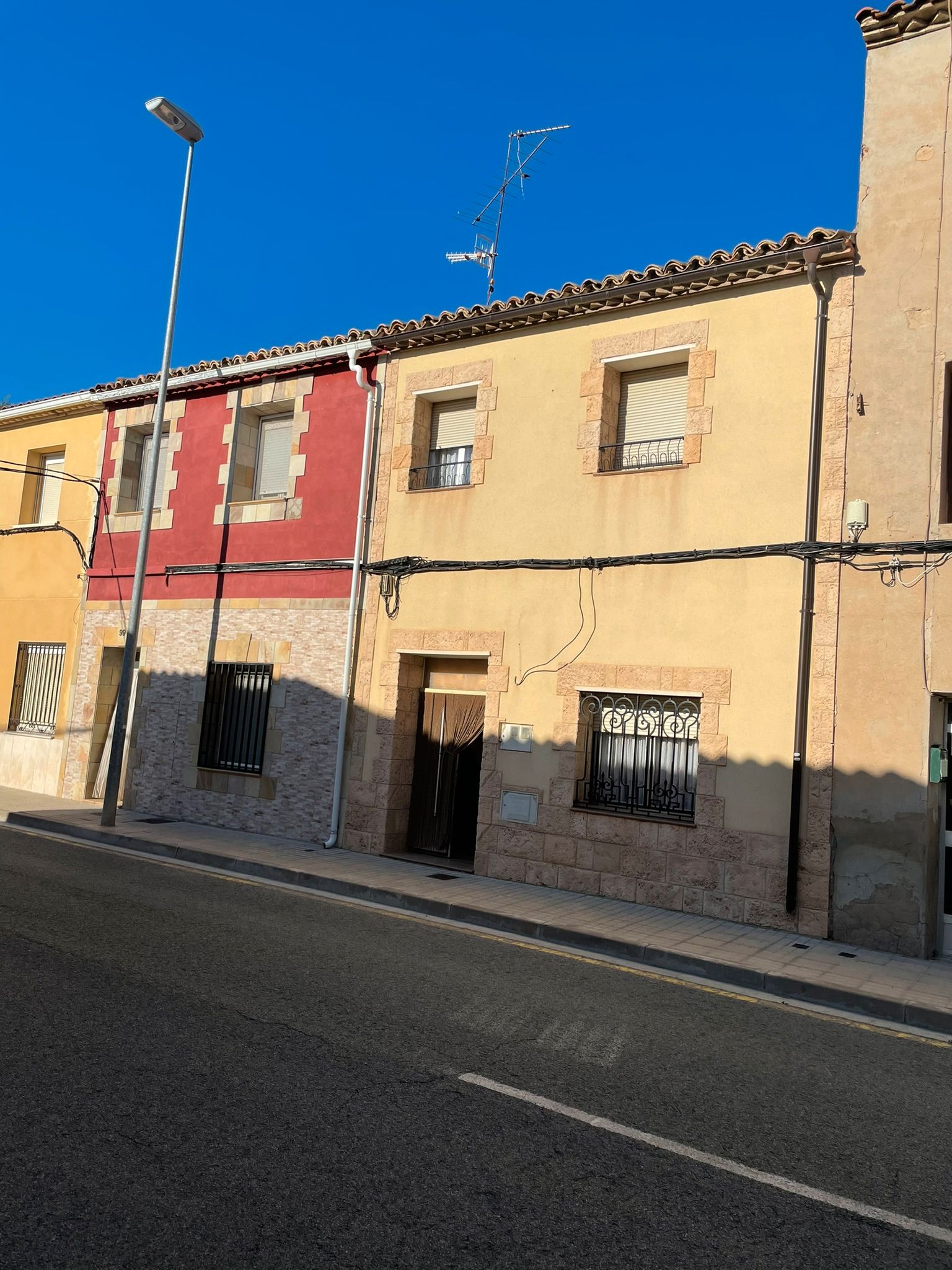 Exterior view of Single-family semi-detached for sale in Buñuel  with Heating, Private garden and Furnished