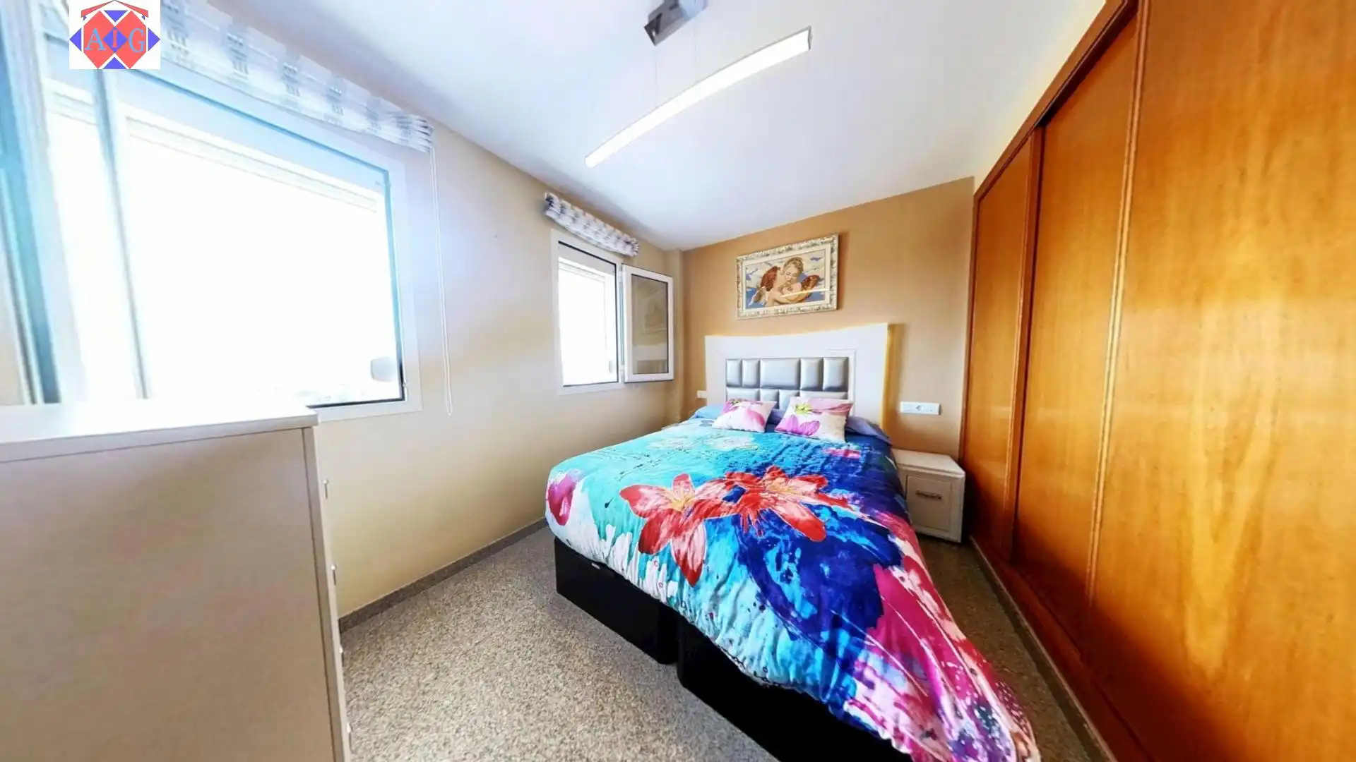 Schlafzimmer von Dachboden zum Verkauf in Lújar mit Klimaanlage, Terrasse und Möbliert