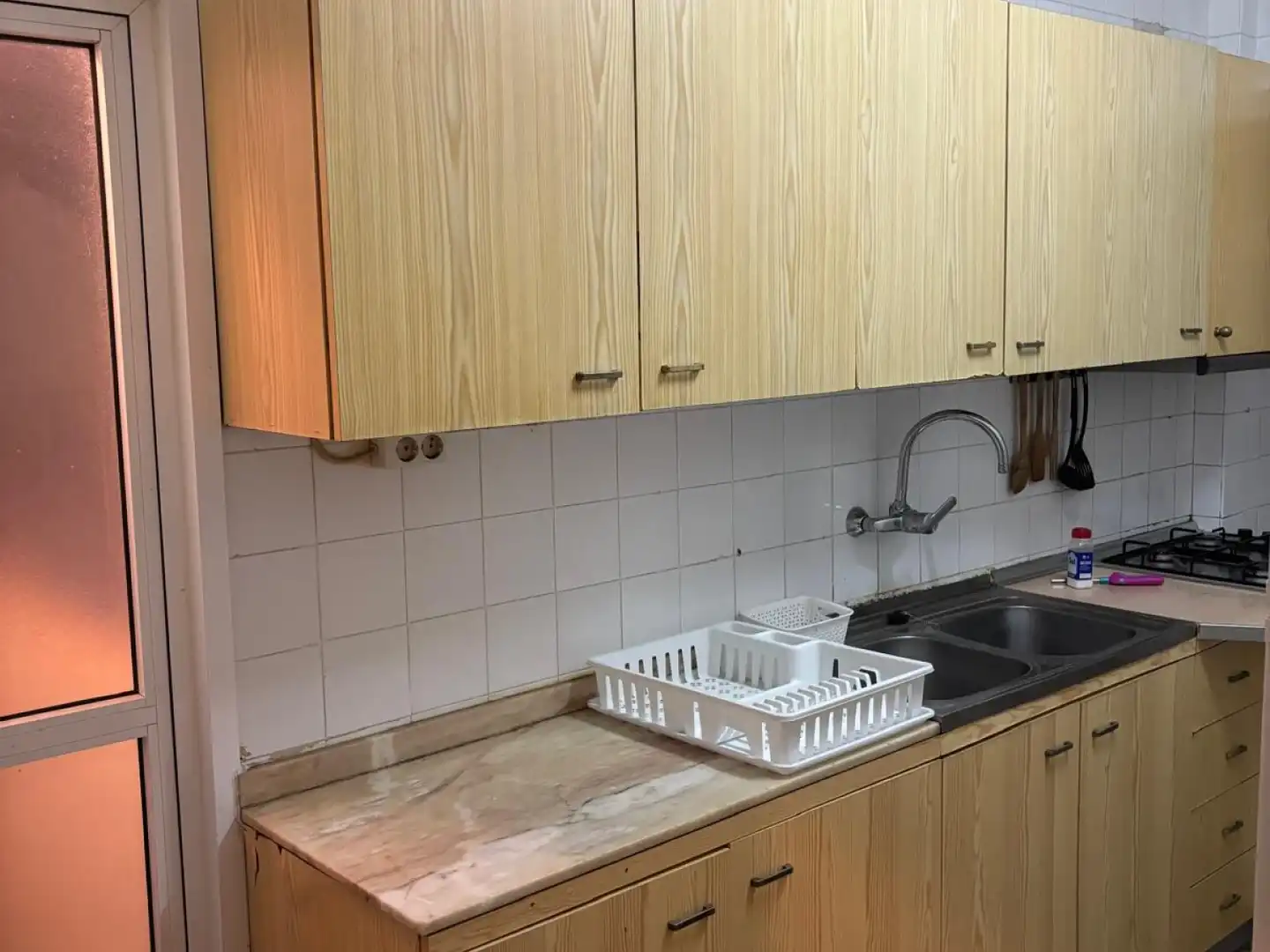 Küche von Wohnung zur Miete in Murcia mit Möbliert, Waschmaschine und Balkon