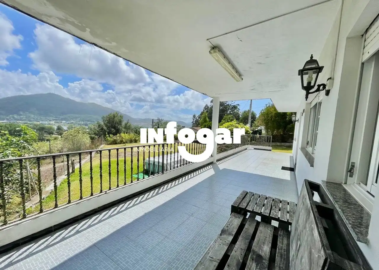 Exterior view of Houses for sale in O Rosal    with Heating, Private garden and Terrace