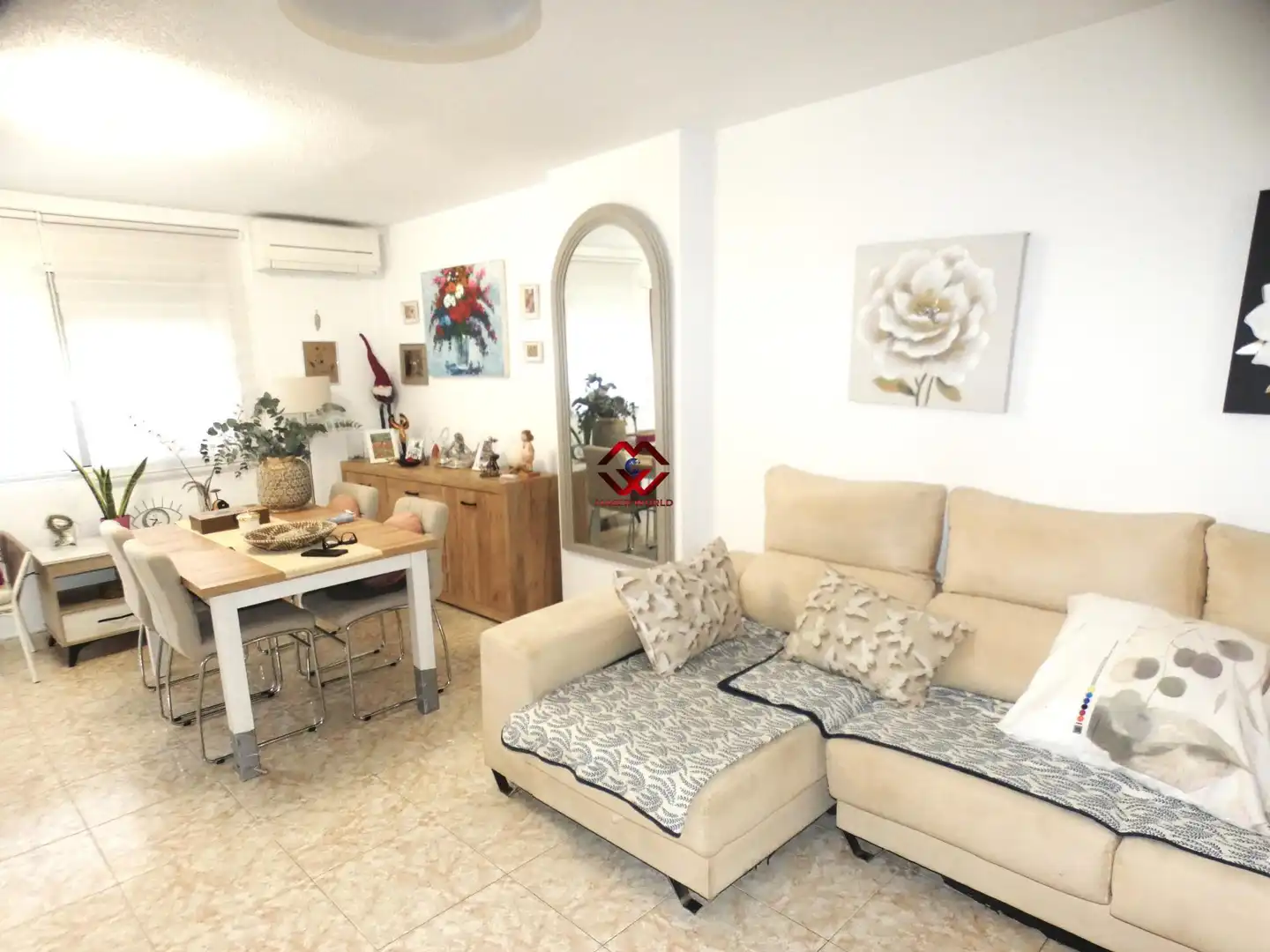 Wohnzimmer von Maisonette zum Verkauf in Mazarrón mit Klimaanlage, Terrasse und Möbliert