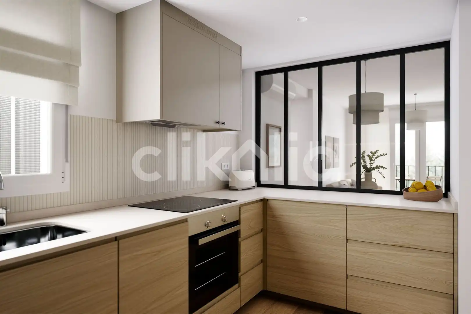 Kitchen of Flat for sale in Madrid  with Air Conditioner, Heating and Terrace