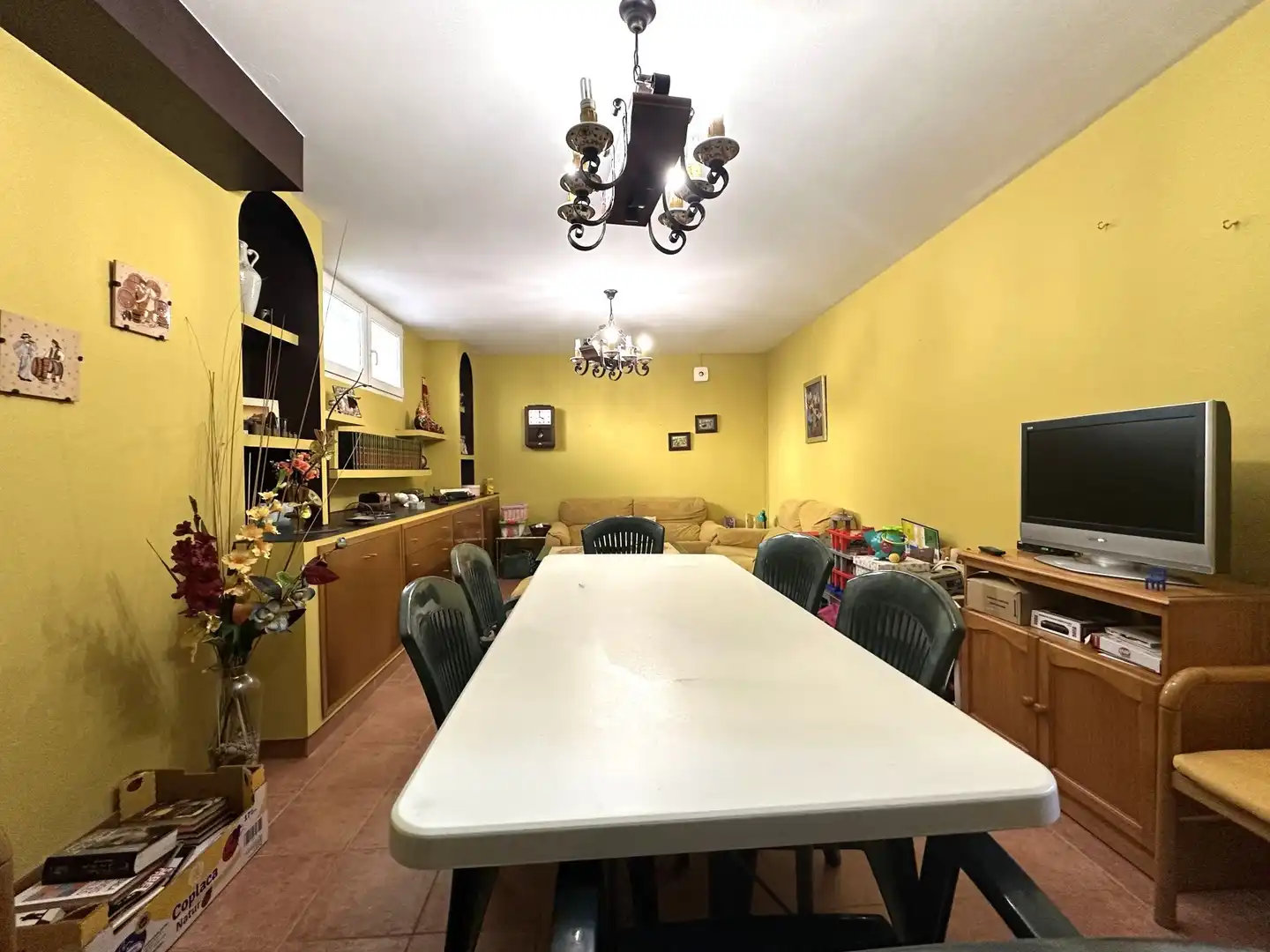 Menjador de Casa o xalet en venda en Ontinyent amb Calefacció, Jardí privat i Terrassa