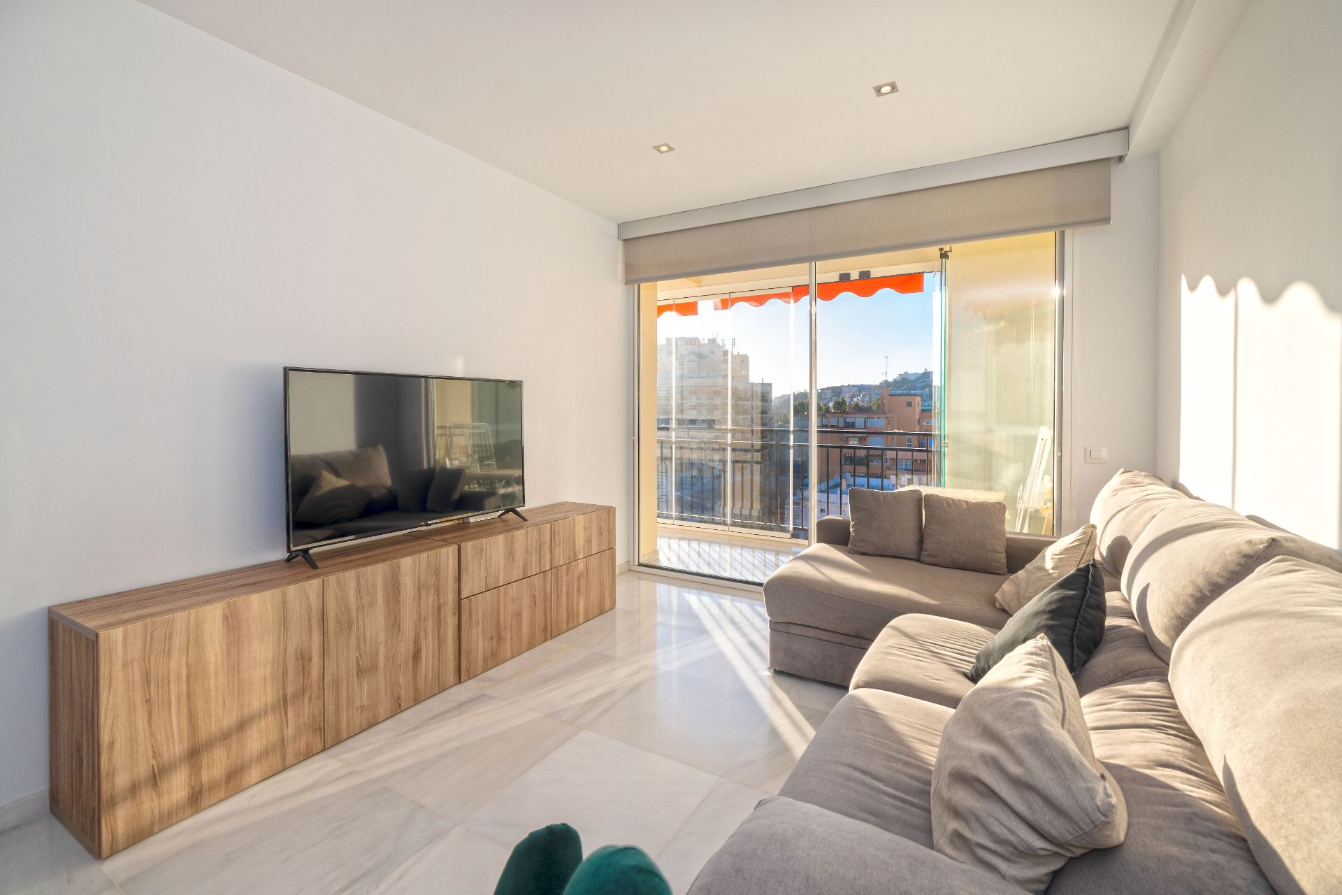 Living room of Flat for sale in Málaga Capital  with Air Conditioner and Heating