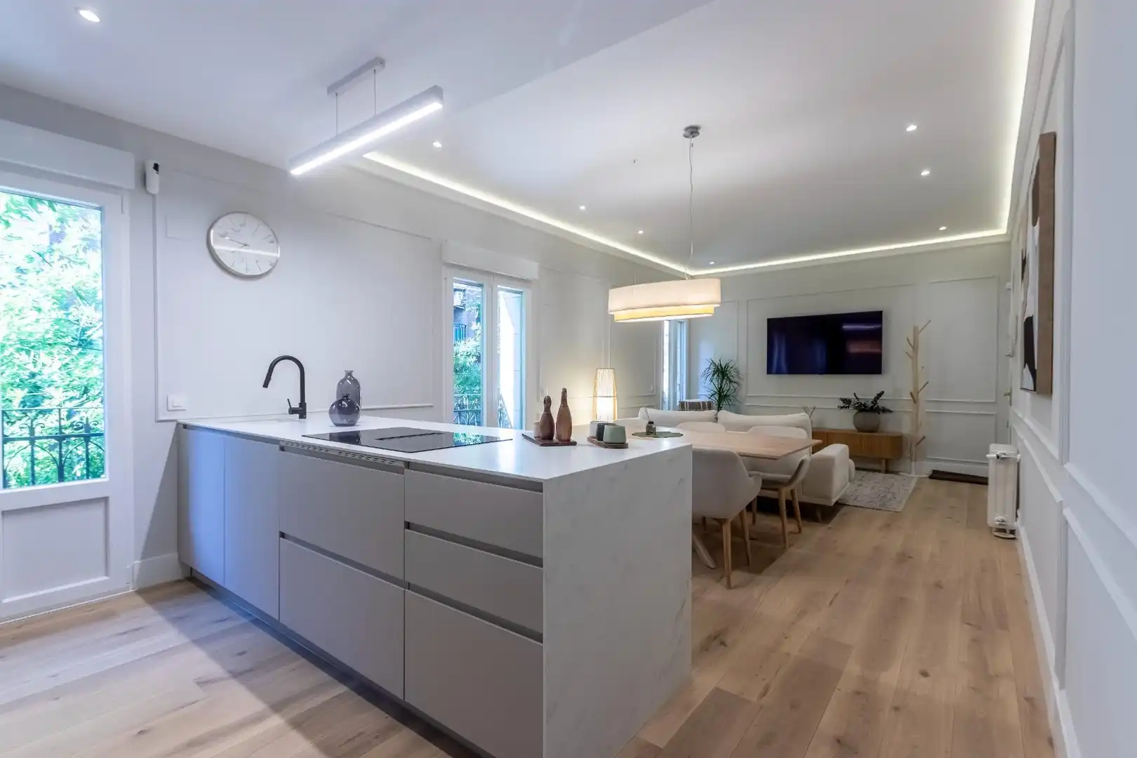Cocina de Apartamento de alquiler en Madrid con Aire acondicionado, Calefacción y Amueblado