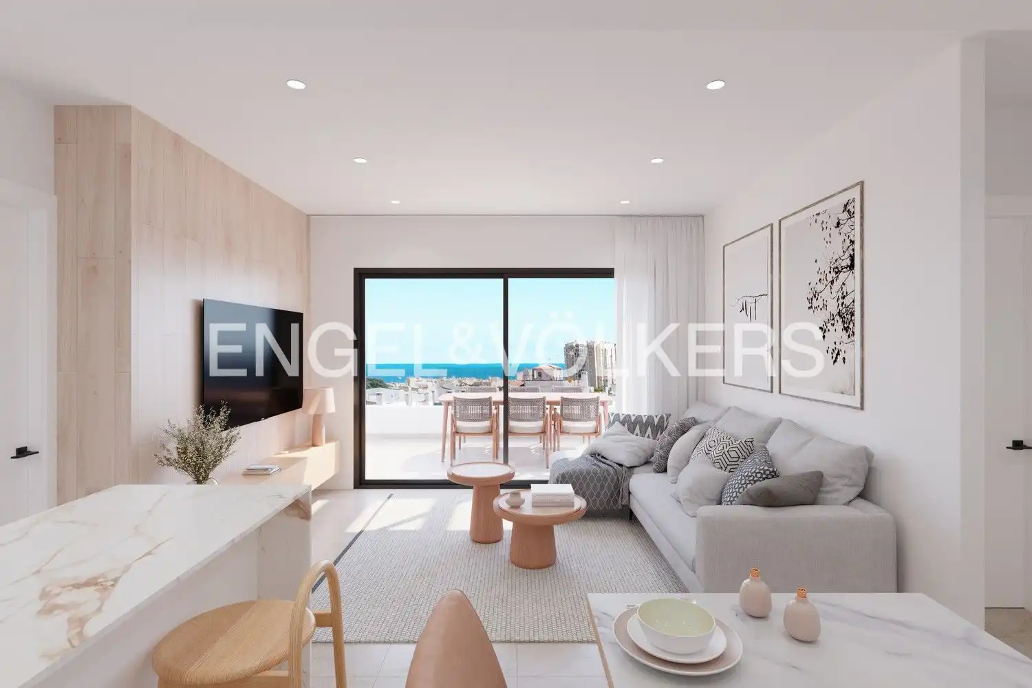 Sala d'estar de Pis en venda en Torrevieja amb Aire condicionat, Calefacció i Terrassa