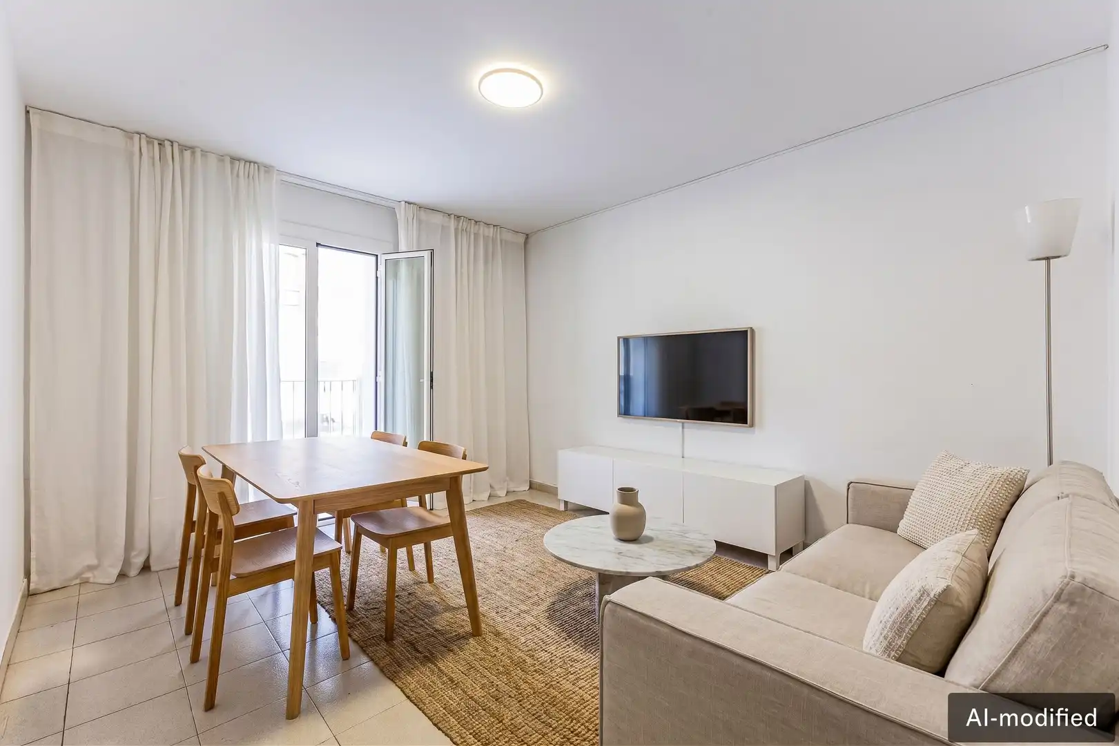 Sala de estar de Casa adosada en venta en Sant Andreu