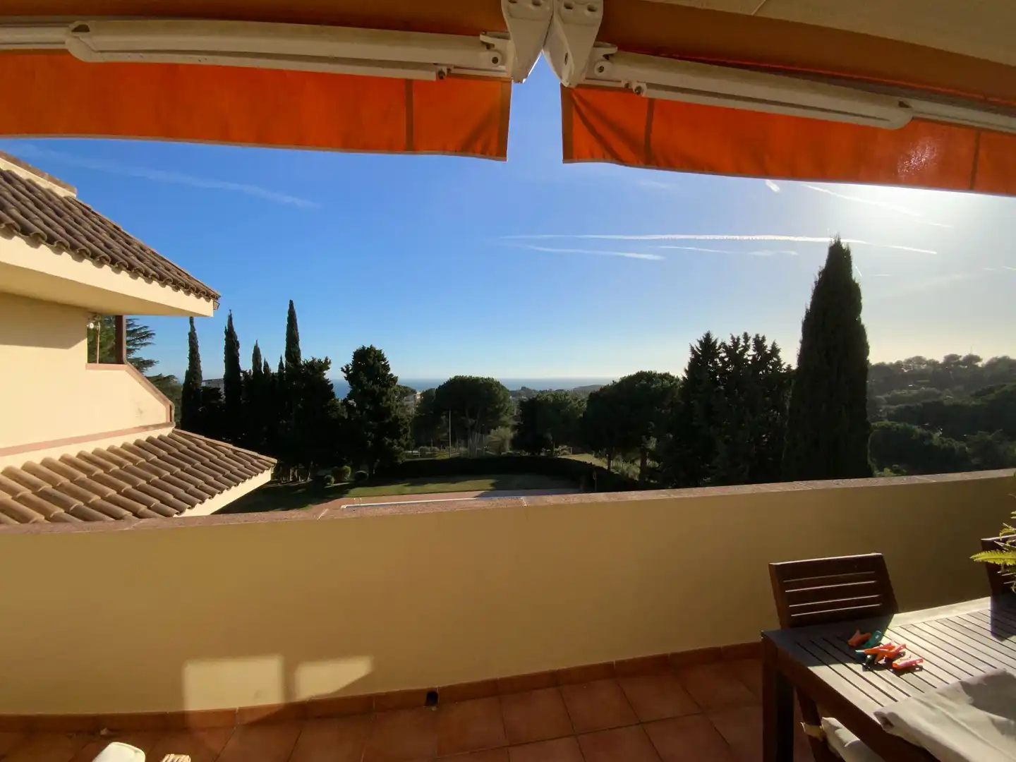 Terrasse von Wohnung zum Verkauf in Sant Vicenç de Montalt mit Klimaanlage, Heizung und Abstellraum