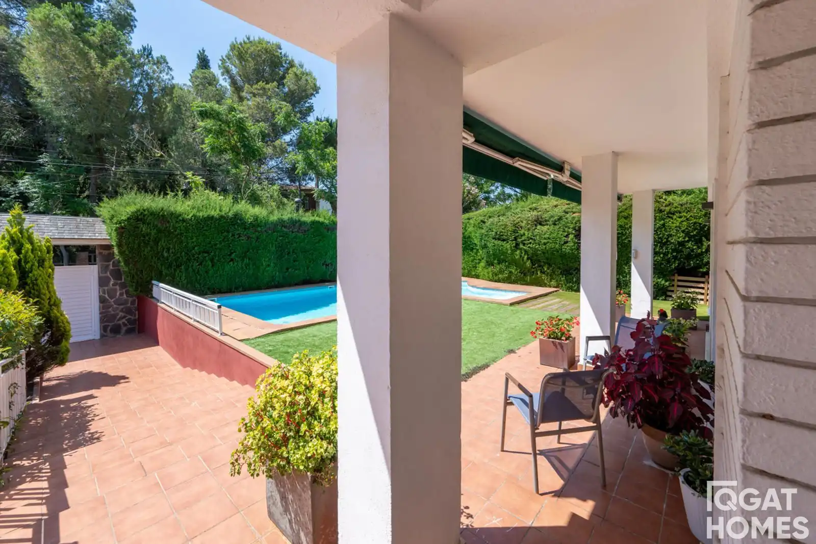Jardí de Casa o xalet en venda en Sant Cugat del Vallès amb Aire condicionat, Calefacció i Jardí privat