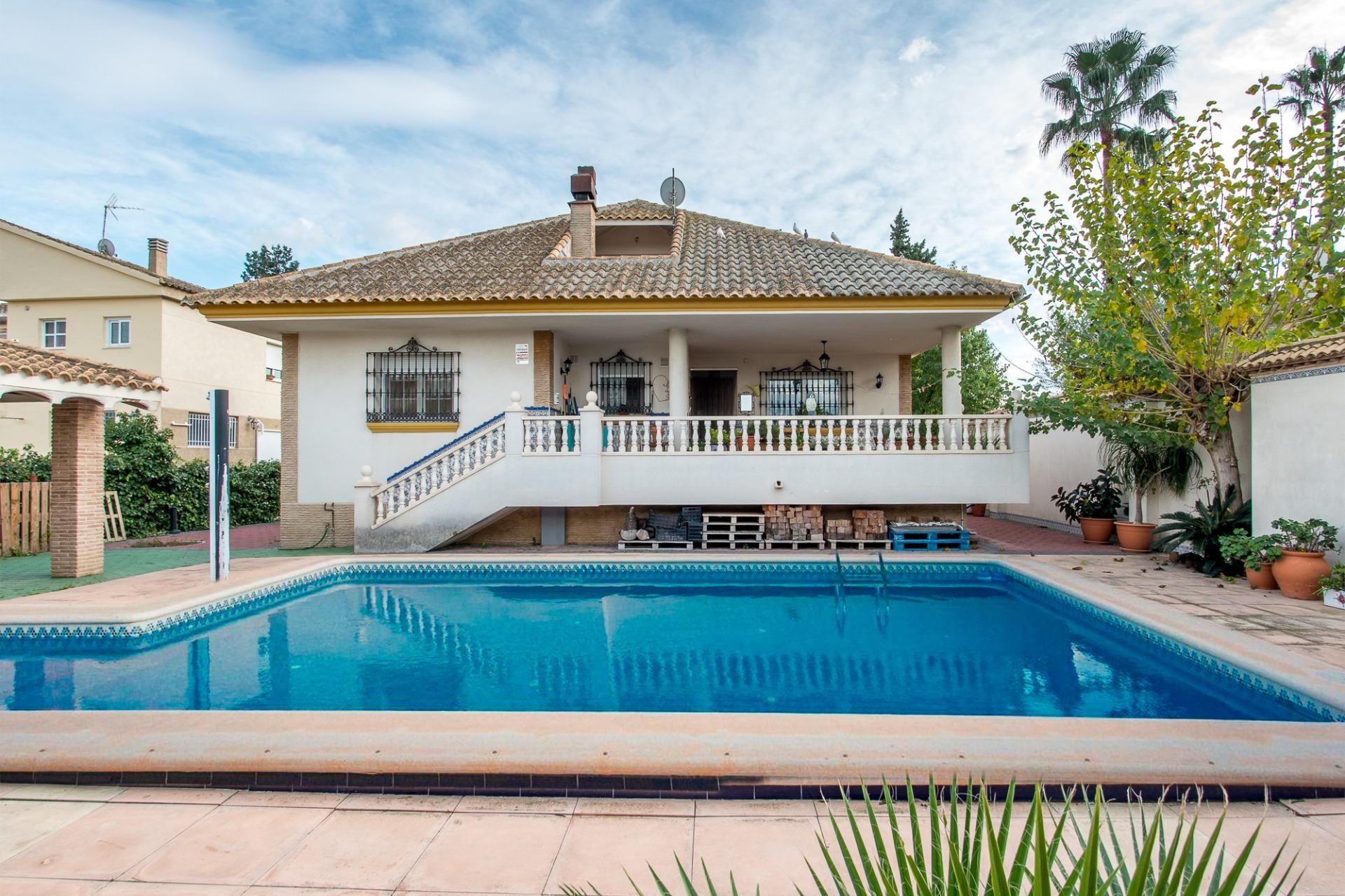 Exterior view of House or chalet for sale in  Murcia Capital  with Heating, Private garden and Terrace