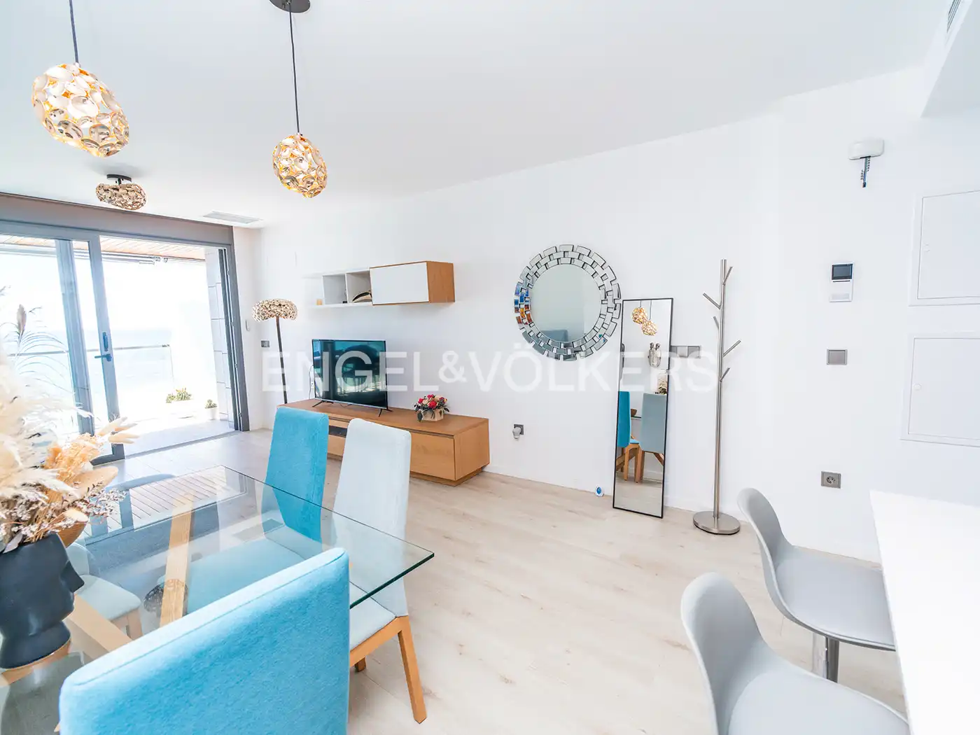 Living room of Flat for rent in Alicante / Alacant  with Air Conditioner, Terrace and Furnished