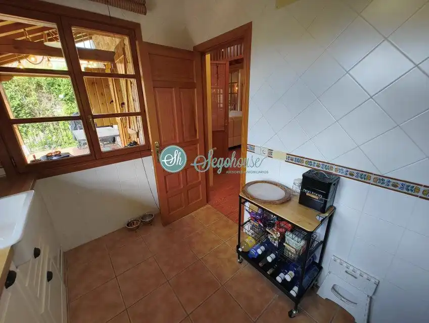 Cocina de Casa o chalet en venta en Palazuelos de Eresma con Calefacción, Terraza y Amueblado