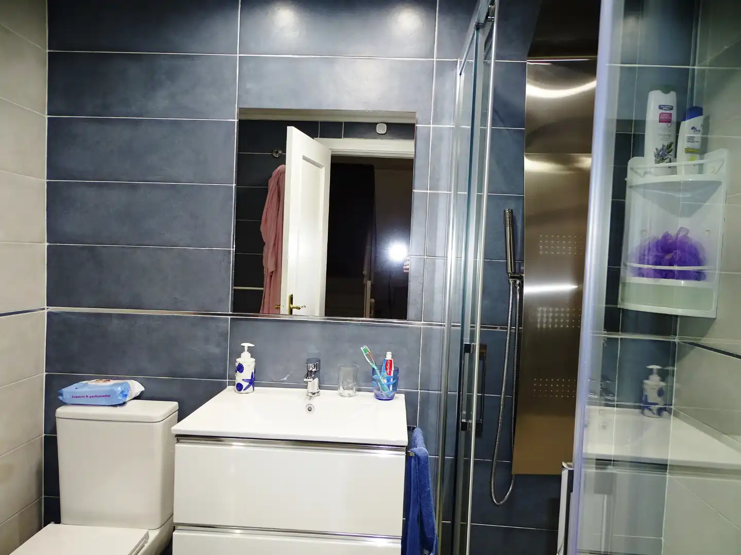 Baño de Casa adosada en venta en Rincón de la Victoria con Aire acondicionado, Calefacción y Jardín privado