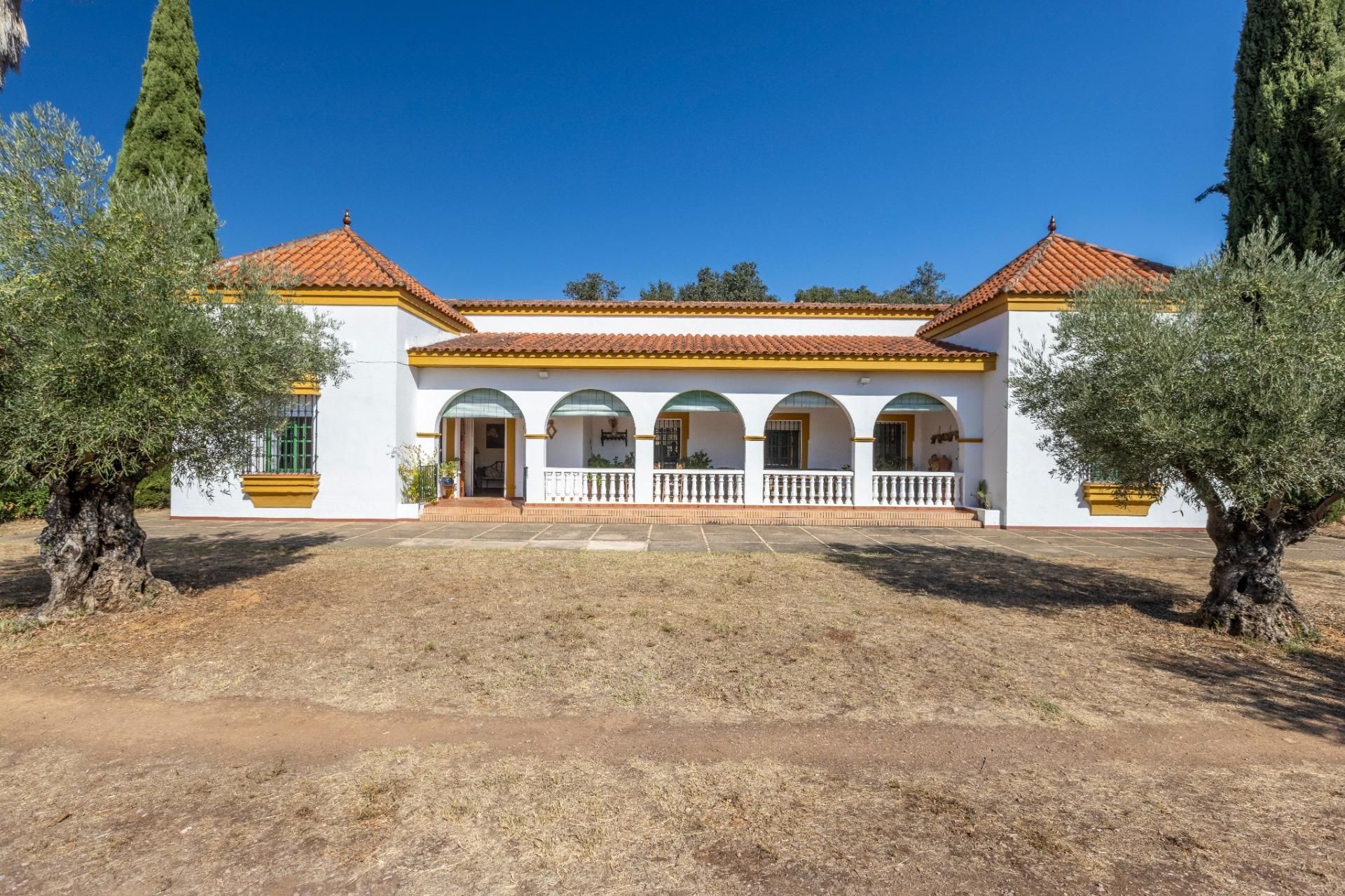 Exterior view of Country house for sale in Zufre  with Private garden, Terrace and Storage room