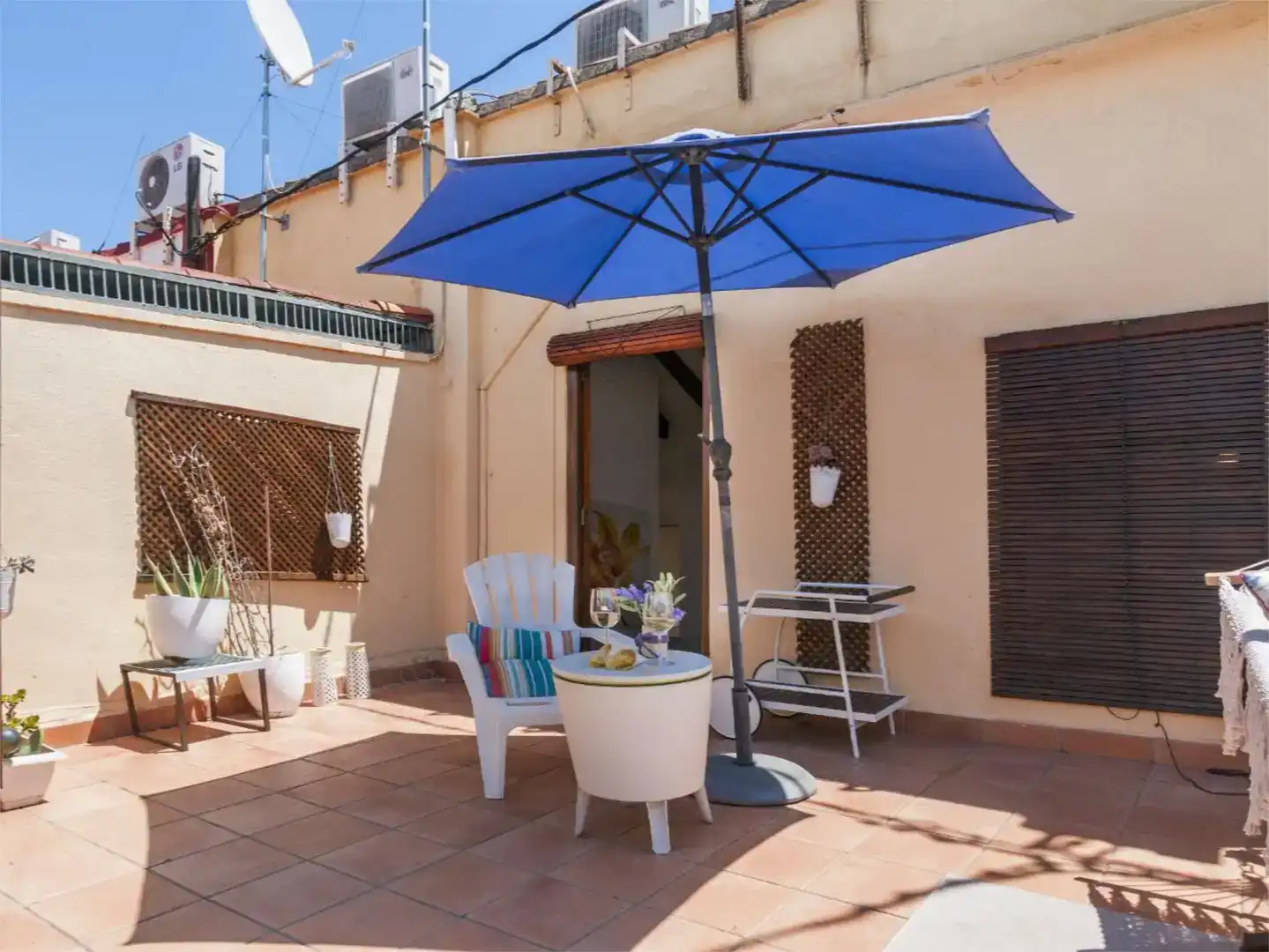 Terrasse von Dachboden zur Miete in  Valencia Capital mit Klimaanlage