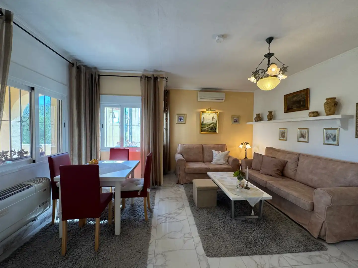 Sala d'estar de Apartament en venda en Teulada amb Aire condicionat, Calefacció i Terrassa