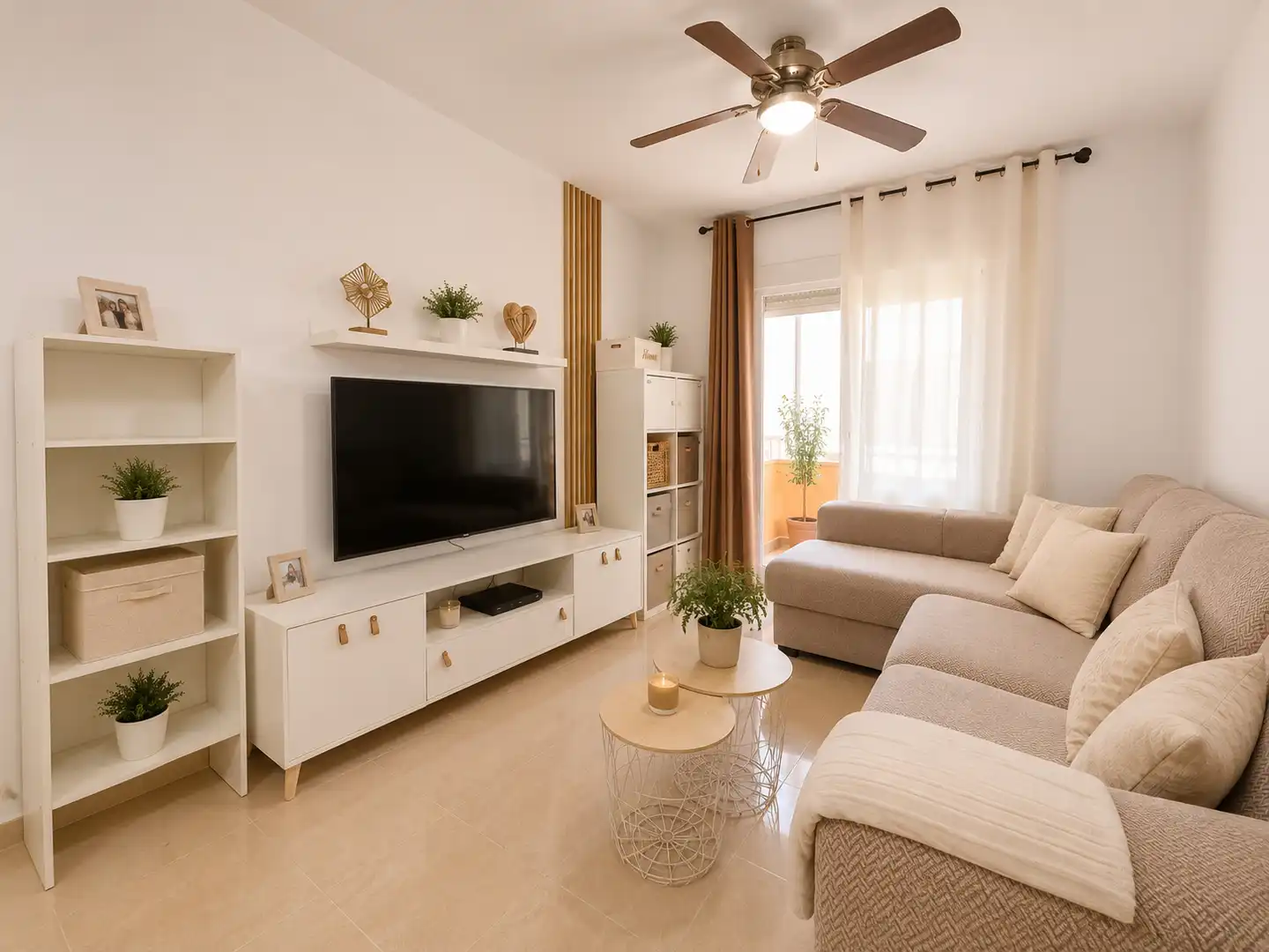 Living room of Flat for sale in Roquetas de Mar  with Air Conditioner, Terrace and Community pool